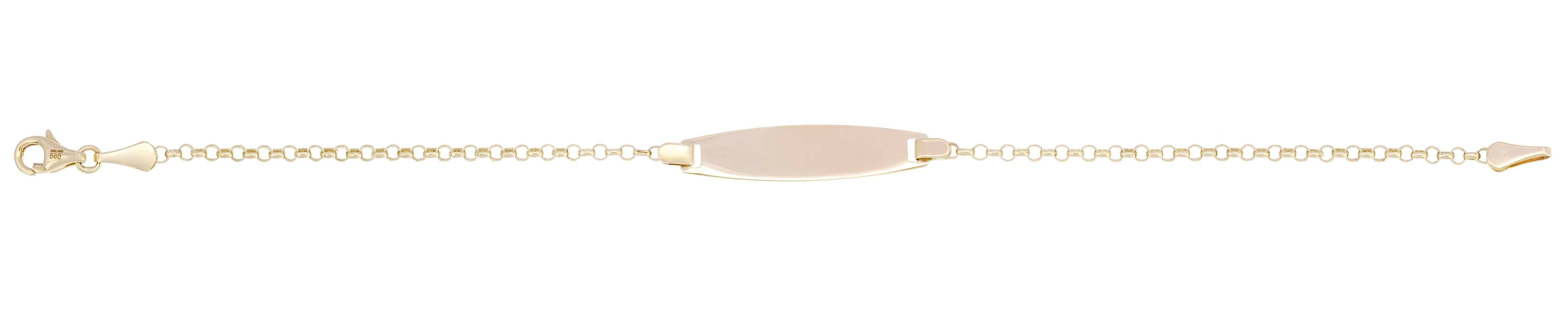 Armband 585/- GG gavierbar 18cm IDA-01-18