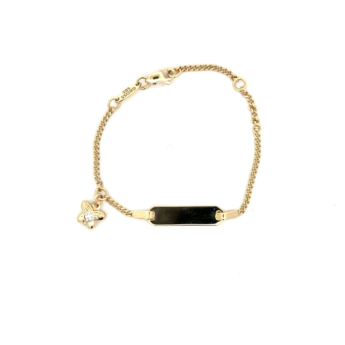 ID Armband gavierbar 14cm | 585/- GG | IDA-004