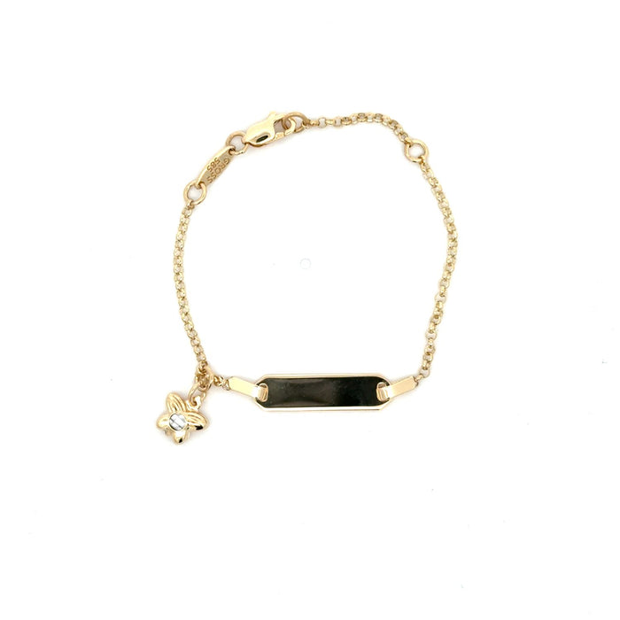 ID Armband gavierbar 14cm | 585/- GG | IDA-005