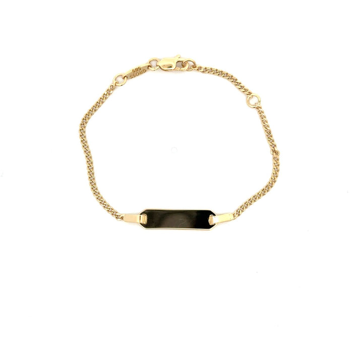 ID Armband gavierbar 14cm | 585/- GG | IDA-006
