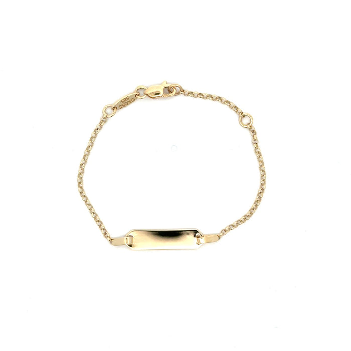 ID Armband gavierbar 14cm | 585/- GG | IDA-011