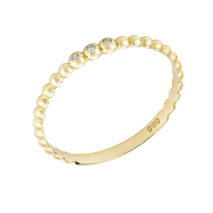 Kugelring 0,03ct H/si (585/- GG) R007