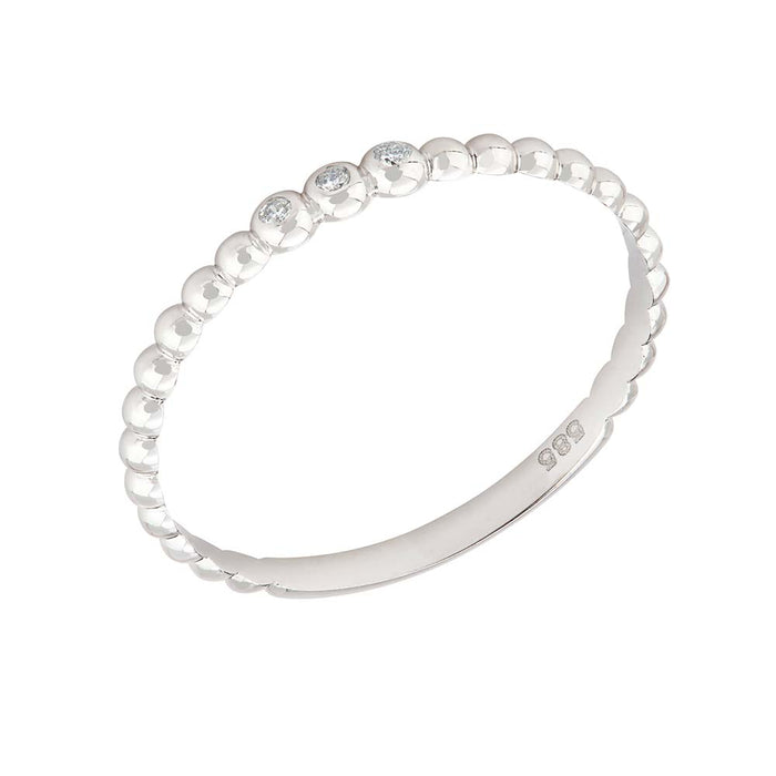 Kugelring 0,03ct H/si (585/- WG) R009