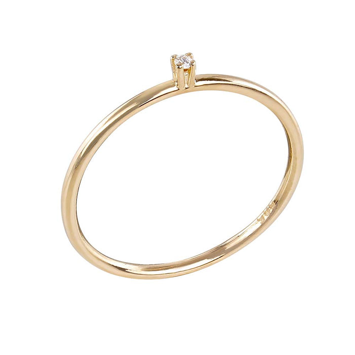Solitaire 0,01ct H/si (585/- RG)