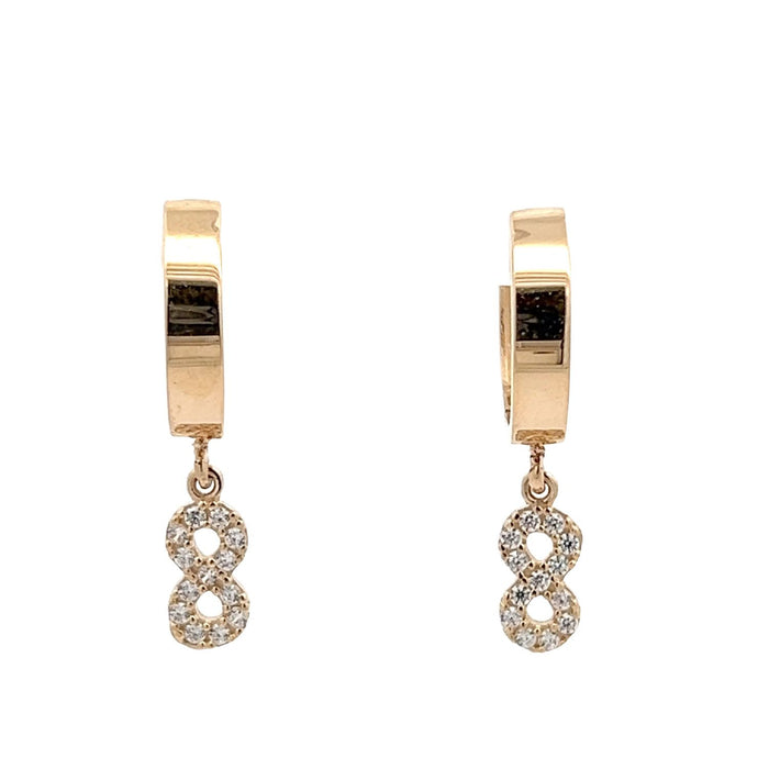 Creole mit Anhänger Unendlichkeit Zirk. (585/-) CRA006N neu