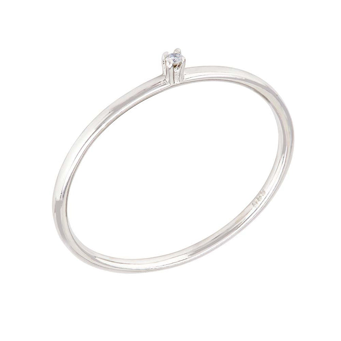 Solitaire 0,01ct H/si (585/- WG)