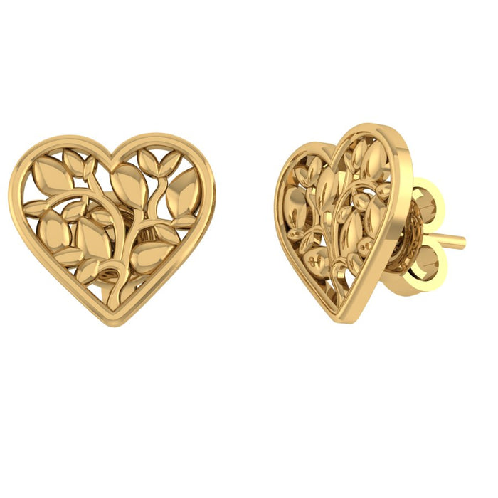 Lebensbaum Herz Ohrstecker