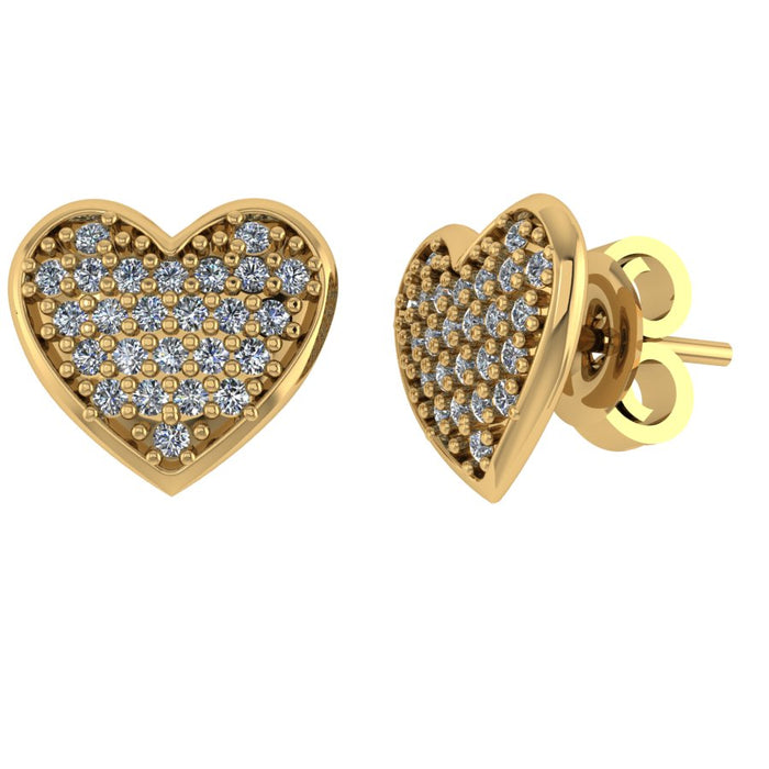 Herz Zirk. Ohrstecker NJO-12